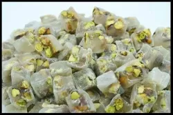 طريقة عمل راحة بالفستق الحلبي